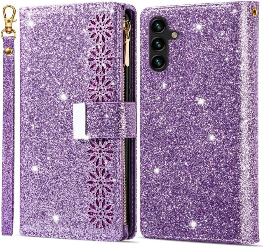 For Samsung Galaxy A26 5G Etui Stjernehimmel Gravert Lommebokdeksel