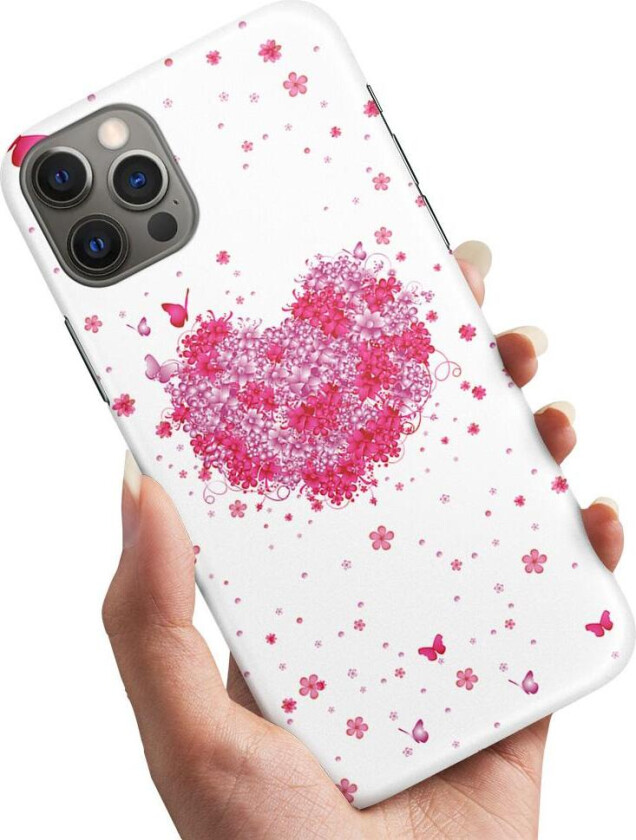 iPhone 13 Mini - Deksel/Mobildeksel Blomsterhjerte