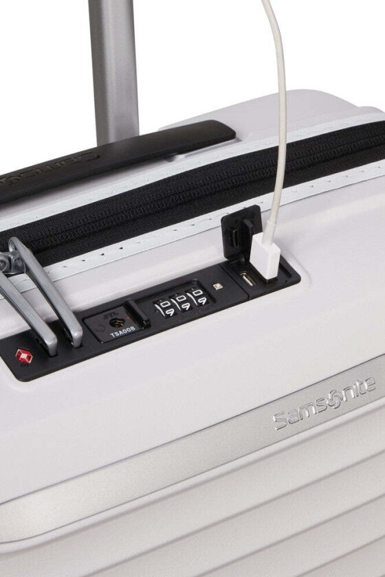 UPSCAPE ekspanderende Kabinkoffert 55 cm Cloud White