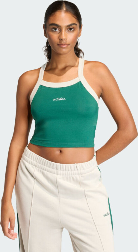 Seasonal Essentials Colorpop Tanktopp with Embroidered Graphic