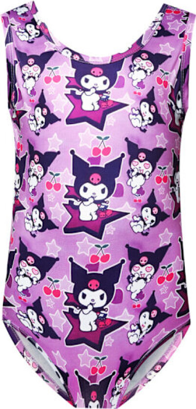 Kuromi Barn Jenter Tegneserie Badedrakt Hel Badedrakt Svømming for Sommer Strand Ferie Basseng Surfing #1yux
