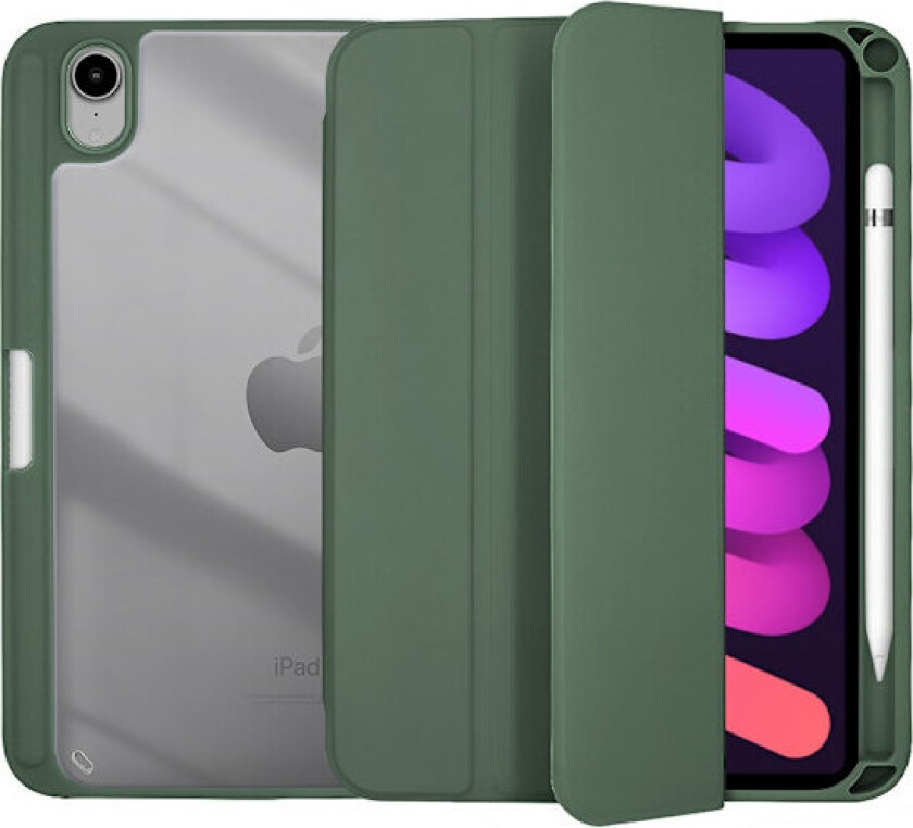 Stilig deksel for iPad Air 4/5 10.9\" Midnattsgrønn Transparent Hard