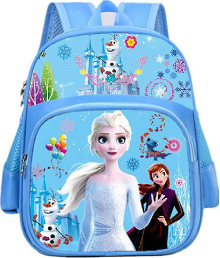 Tegneseriefigur Trykt Barnehage Bag Småbarn Barn Gutter Jenter Frosne Spider-Man Ryggsekk Førskole Skole Sekker Lett Boksekk (FMY)