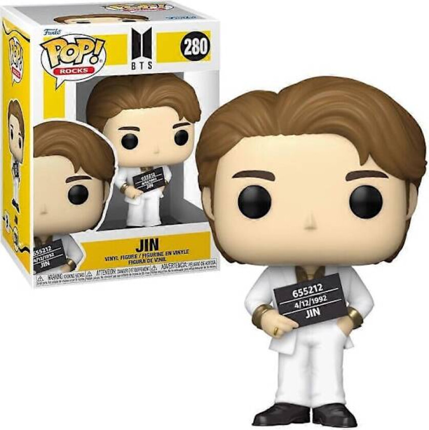 Funko POP! BTS Jin (Butter) #280 Rocks Vinylfigur Ny