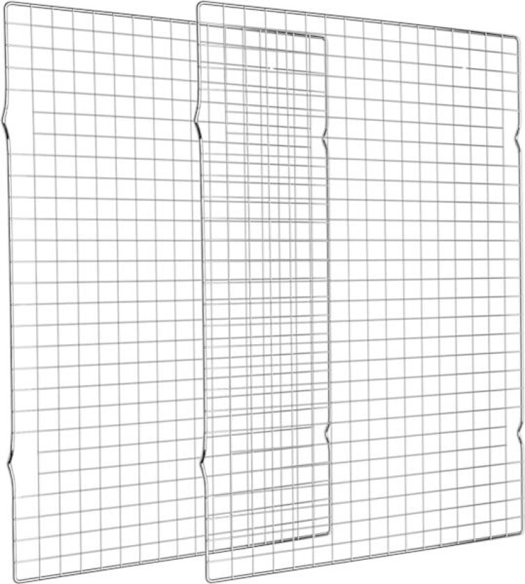 Kjølerist for Baking 2-Pakning, 16x10 Tommer Bakerist, Tykk Tråd Kakerist for Matlaging, Steking, Grilling, Tørking, Passer Halv Stekebrett