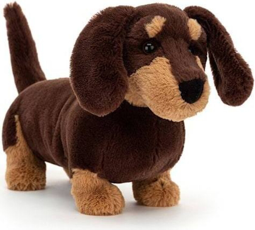 Jellycat Otto Dachshund Plysj, 17 cm, Myk og kosete klassisk gave til barn