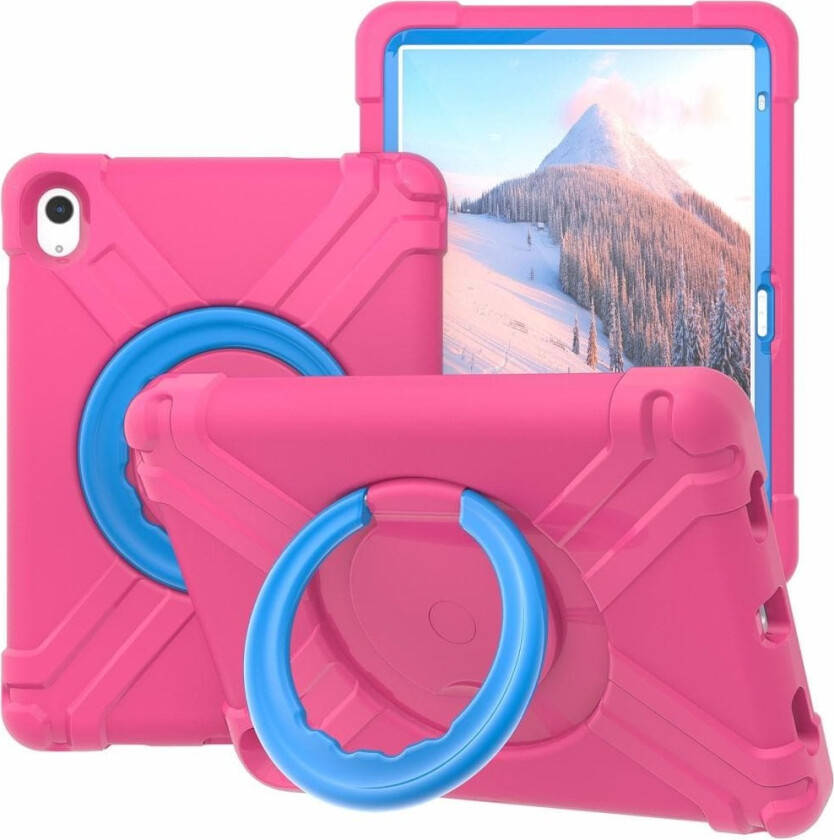 Heavy Duty Armor-deksel til iPad 10.9 2022 Gen 10 - Rosa