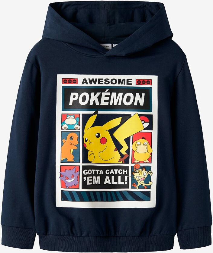 Bilde av Hettegenser nkmDu Pokemon - Blå