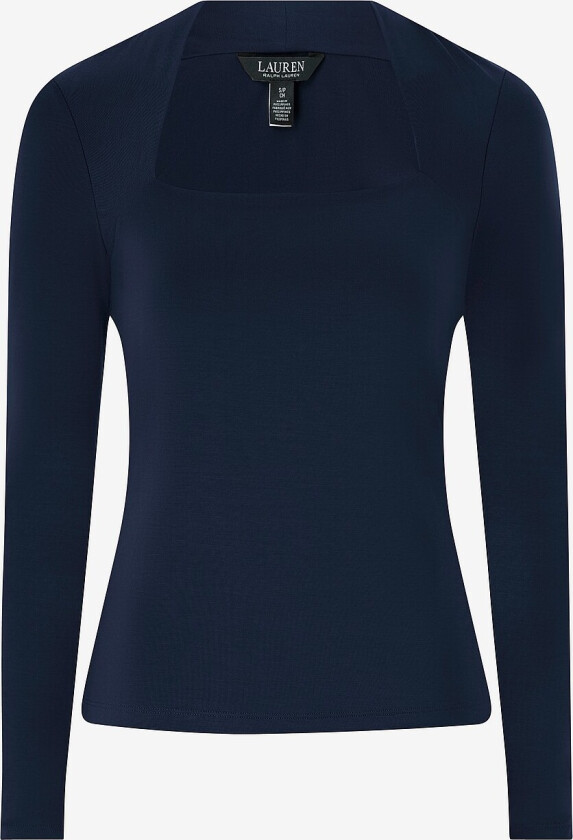 Topp Lyocell Str Jersey-knit Top - Blå