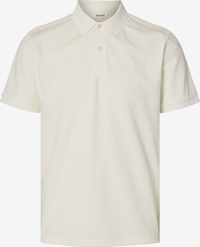 Pologenser slhFave Button SS Polo - Hvit