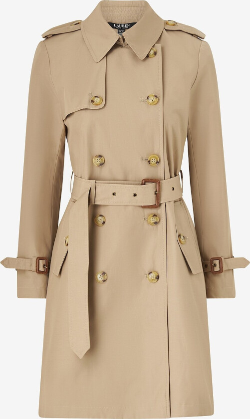 Trenchcoat Cotton Blend - DB Blt Rain 38" - Beige