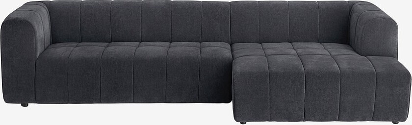 Sofa Corvetta 4-seter med sjeselong - Blå