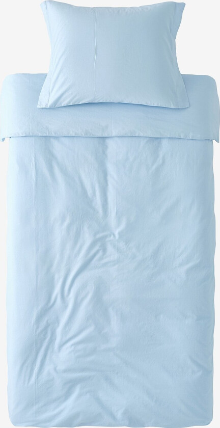 Sengesett Juliette i økologisk bomull, 2 eller 3 deler - Blå