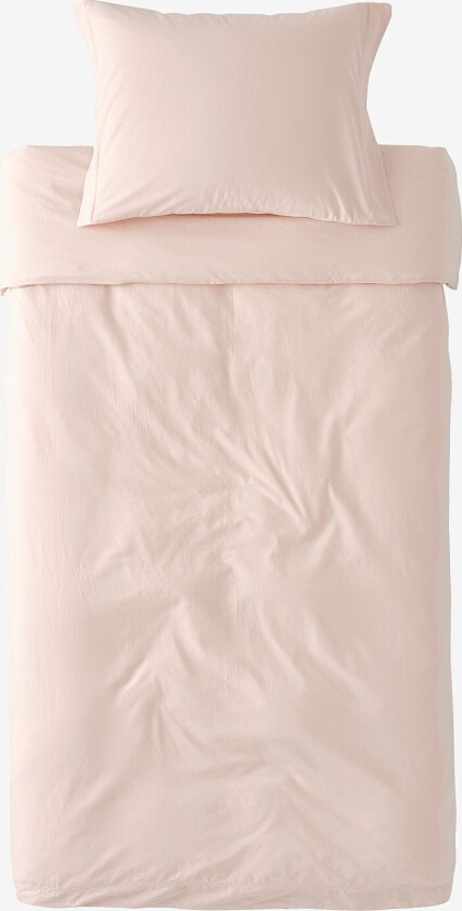 Sengesett Juliette i økologisk bomull, 2 eller 3 deler - Rosa