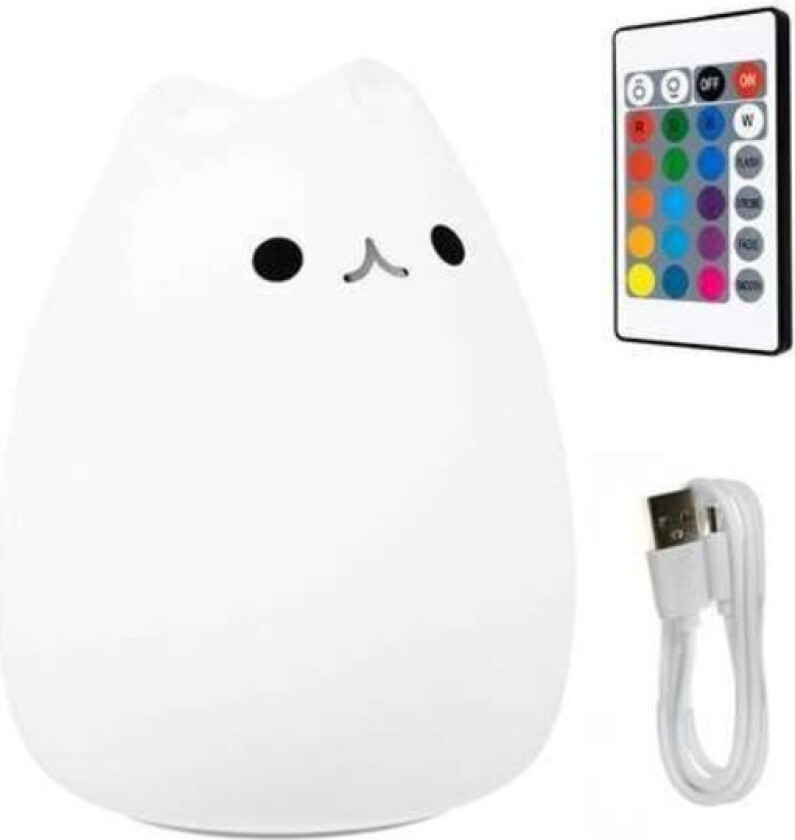 LED nattlampe - katt
