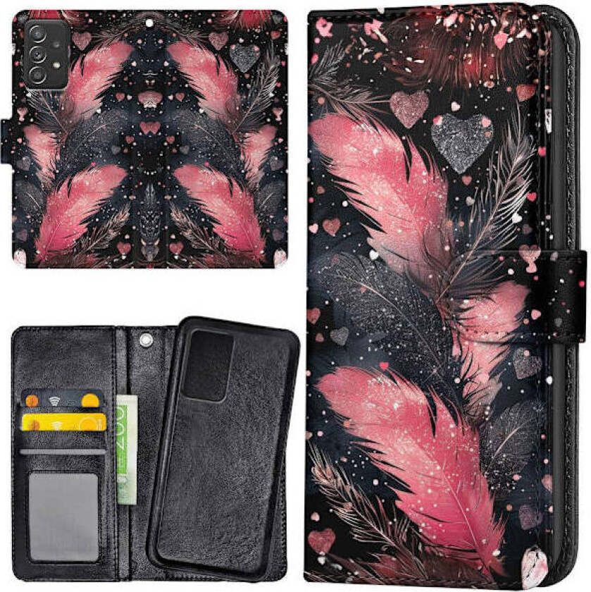 Samsung Galaxy A52/A52s 5G - Lommebok Deksel Feathers