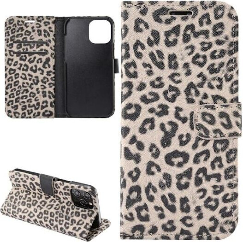 iPhone 12 Pro Max Lommebok-deksel Leopard - Gul