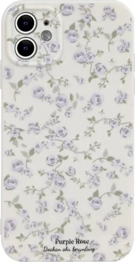 /EA/Kompatibel med iPhone 11 Deksel Vintage Blomstret Rosemønster Søt Design for Kvinner Jenter Mote Slank Myk Fleksibel TPU Ru