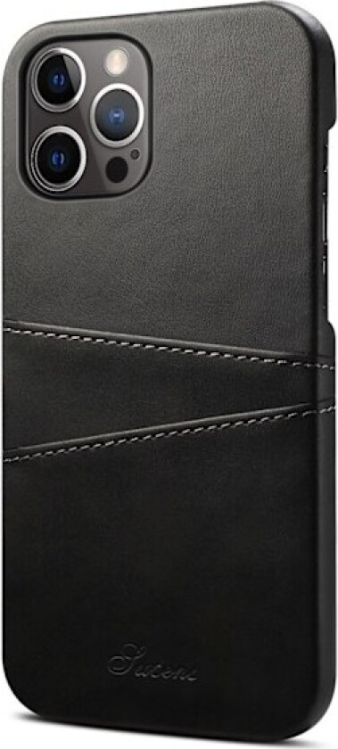 Etui til iPhone 14 svart lommebok med kortholder bakdeksel