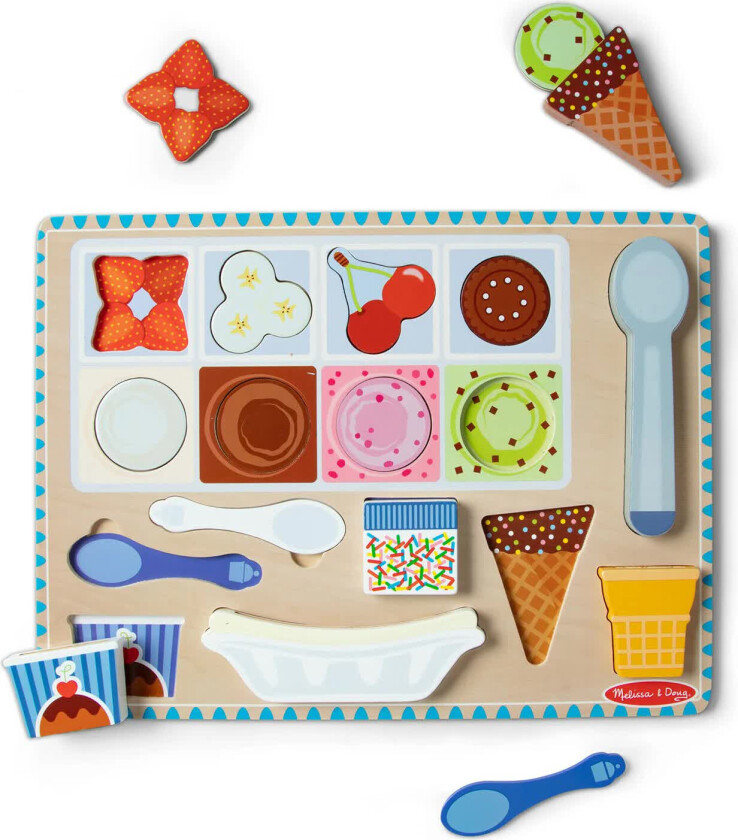 Melissa & Doug Trepuslespill - 2+ ??r - Iskrembutikk
