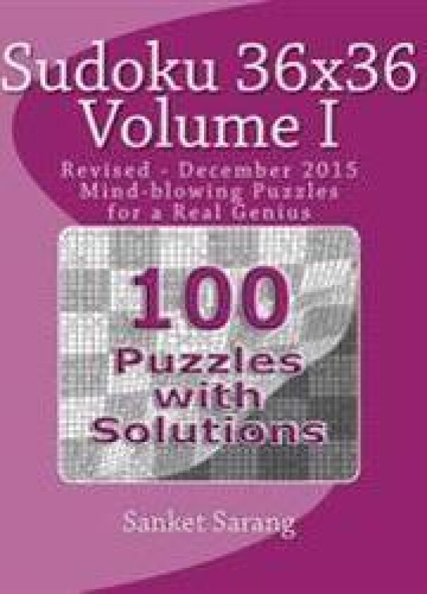 Sudoku 36x36: Mind-Blowing Puzzles for a Real Genius