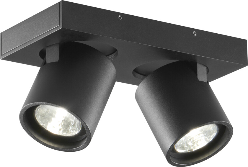 Focus 2, Black, 2x6W LED, 2700k, IP20 - Spotlights - Ronni Gol - Svart