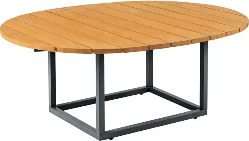 Olive salongbord 80x110 cm antrasitt / bamboo