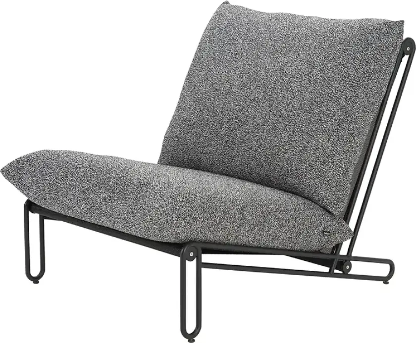 Blixt lenestol Svart / Teddy ant