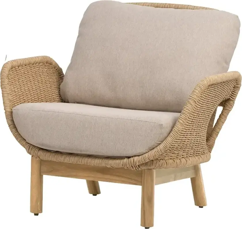 Lily lenestol Twist straw / Plush wheat / teak