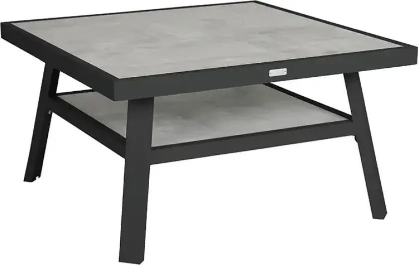 Samvaro salongbord 90x90 cm antrasitt / antrasitt