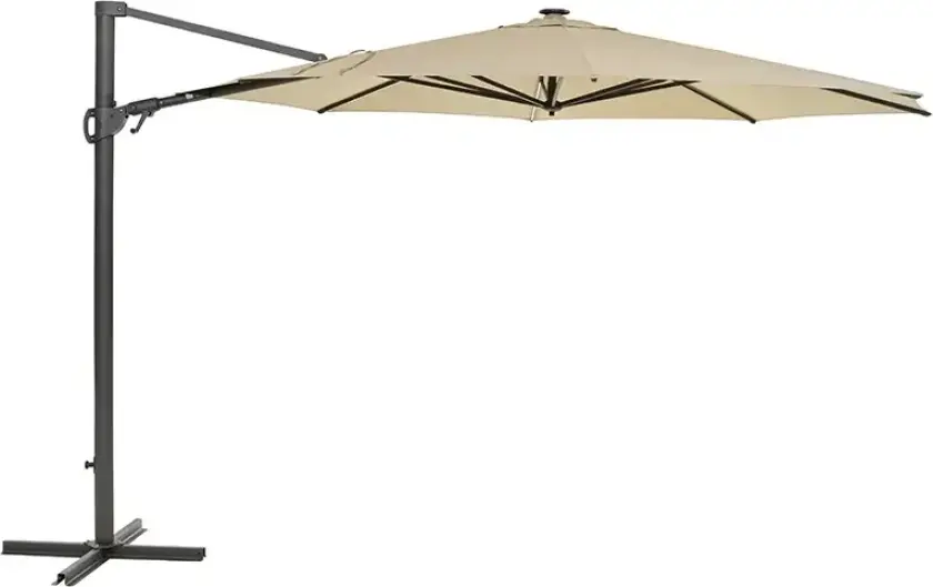 Cliento parasoll 350 cm Light Grey / Khaki