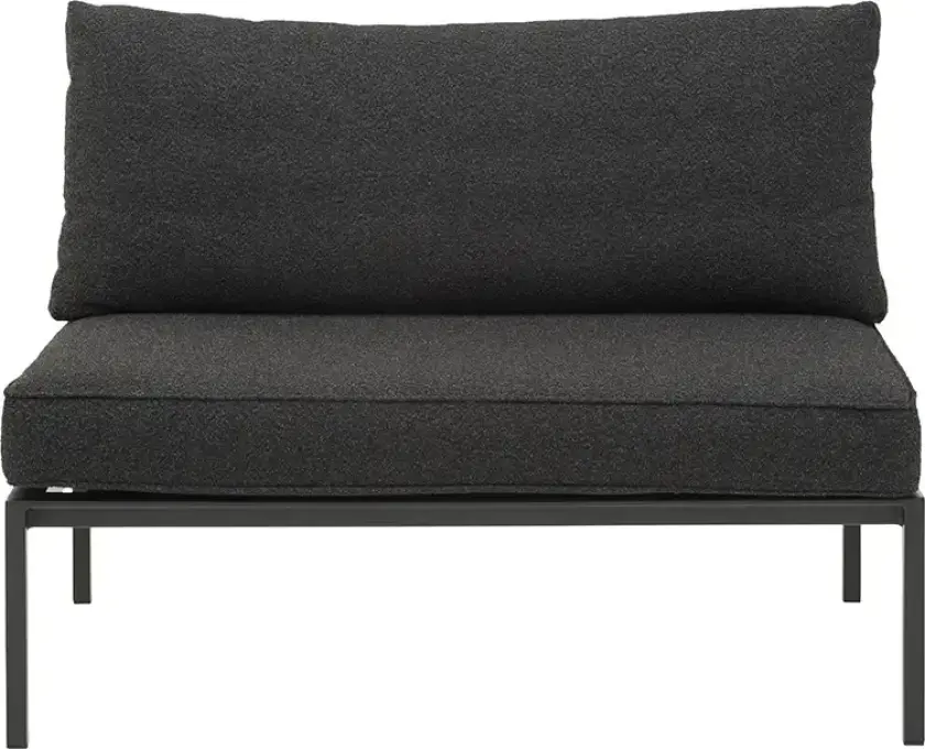 Upper 2-seters midtseksjon Svart / Teddy Black