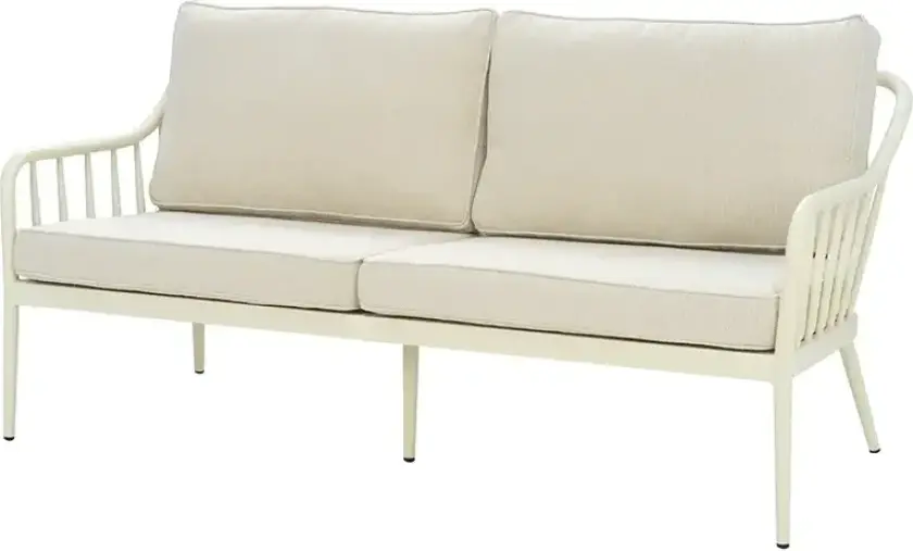 Coleville 3-seters sofa Pearl white / Dot beige