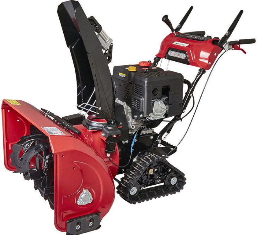 Snøfreser med belter, 86cm arbeidsbredde, 375cc motor