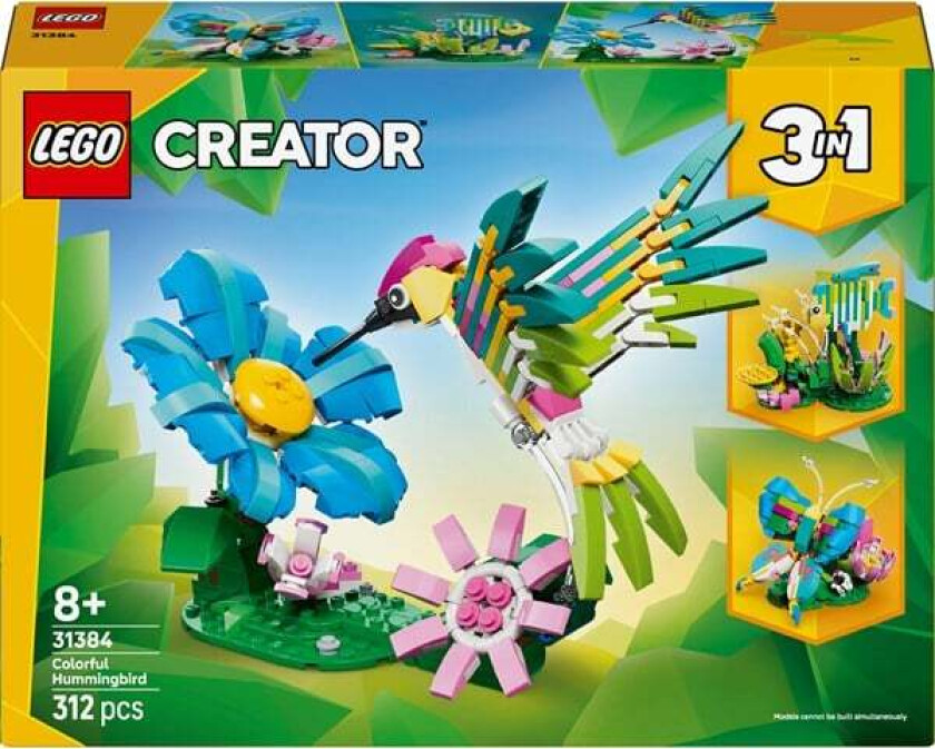 Creator 31384 Ville dyr: fargeglad kolibri