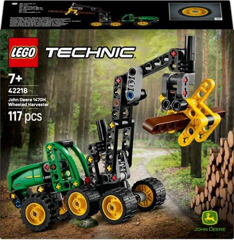 Technic 42218 John Deere 1470H hjuldrevet hogstmaskin