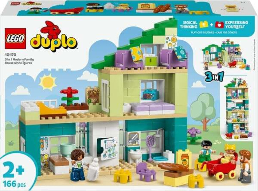 DUPLO 10470 3-i-1 Moderne familievilla med figurer