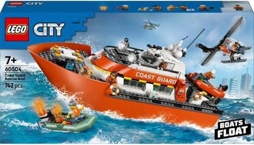 City 60504 Kystvaktens helikopter og redningsbåt