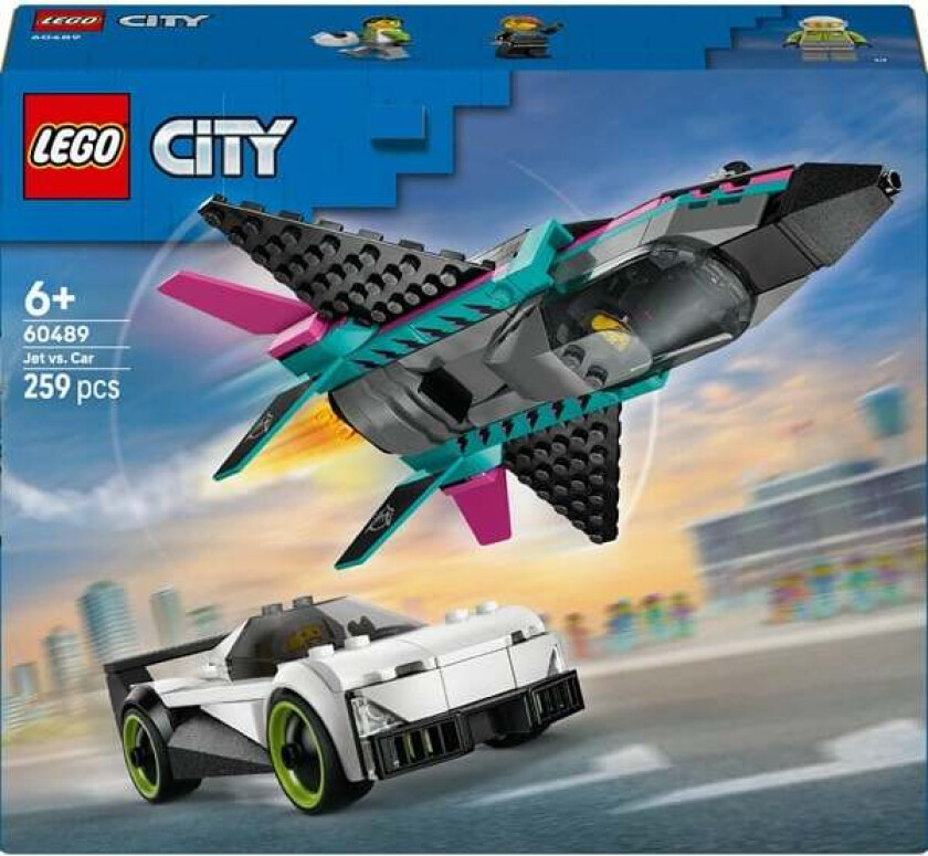 City 60489 Jagerfly mot bil