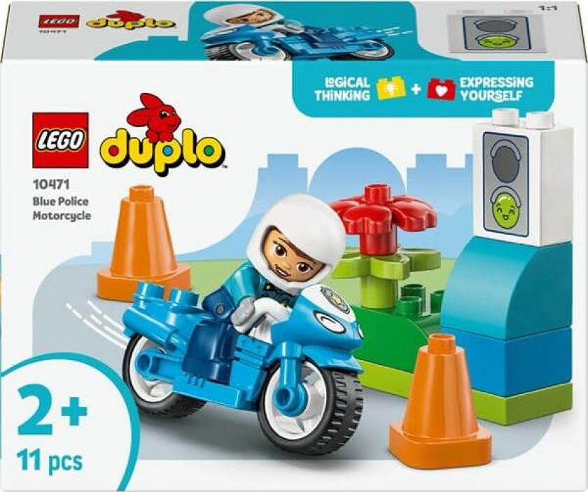 DUPLO 10471 Blå politimotorsykkel