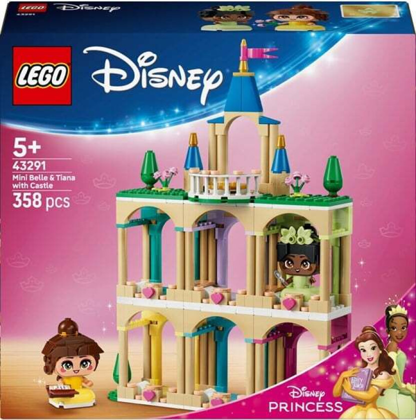 Disney 43291 Miniatyrer av Belle og Tiana med slott