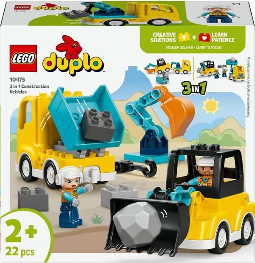 DUPLO 10475 3-i-1 Anleggskjøretøy