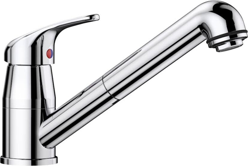 Kjøkkenbatteri Blanco Daras S Ettgrepsbatteri Krom Uttrekkbar & Svingbar Tut