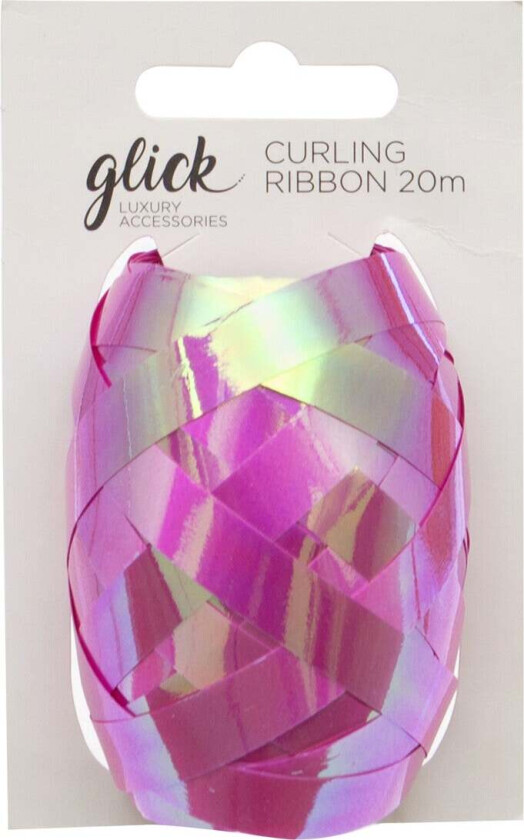 Gavebånd 1cm x 20m Irridescent Pink