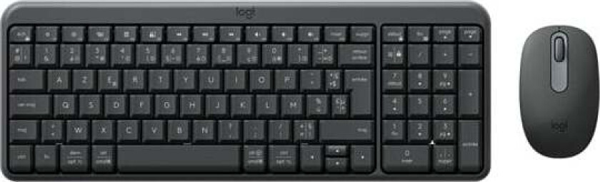 MK250 - keyboard and mouse set - AZERTY - French - graphite Input Device - Tastatur & Mussett - Fransk - Svart