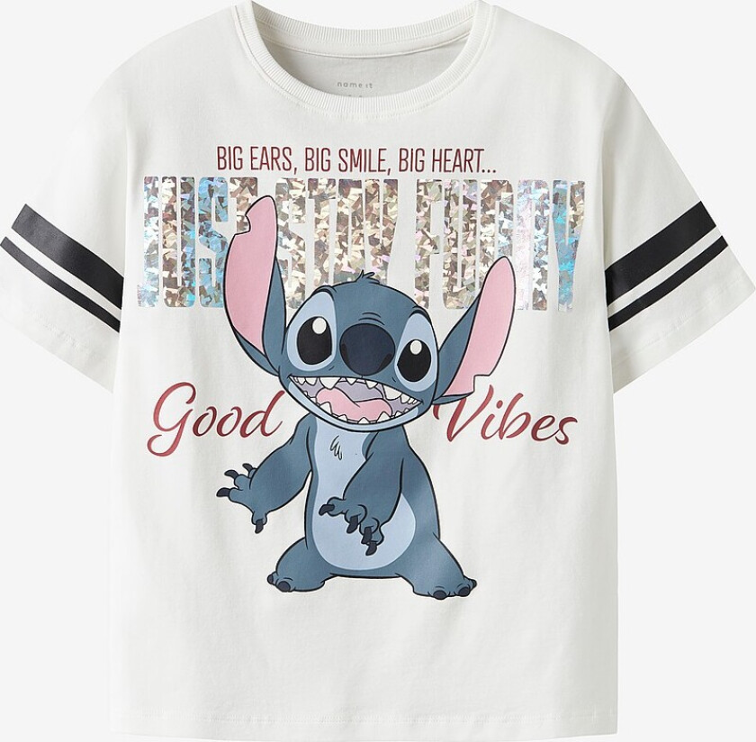 T-skjorte NkfDymi Stitch SS - Hvit