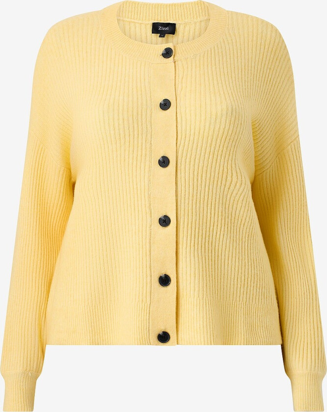 Kardigan cAvista L/S Rib - Gul