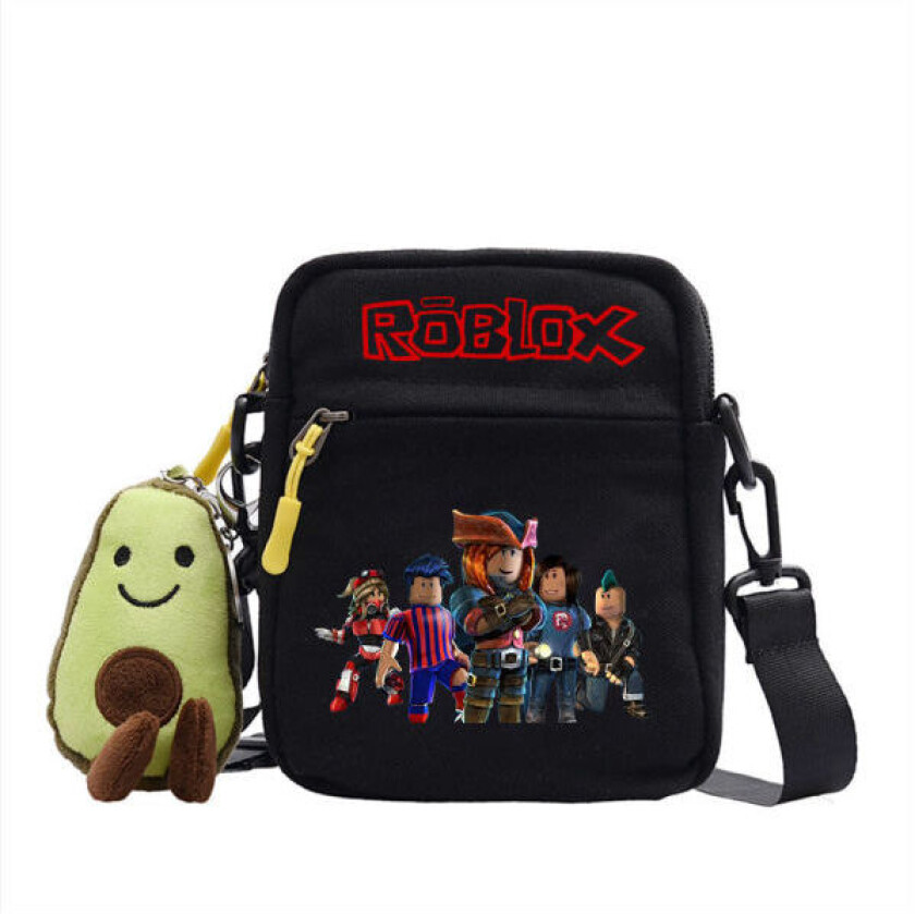 Roblox skulderveske - crossbody canvasveske - svart 3