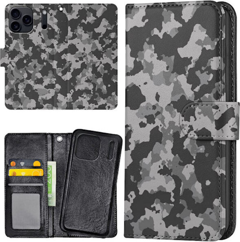iPhone 17 Pro - Lommebok Deksel Kamuflasje