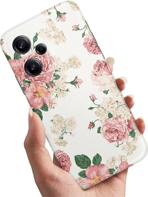 Xiaomi Redmi Note 12 Pro 5G - Deksel/Mobildeksel Retro Blomster